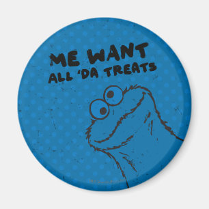 Aimant Cookie Monster - Tous les 'Da Traitements!