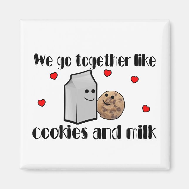 Aimant Cookies & Milk Love (Devant)