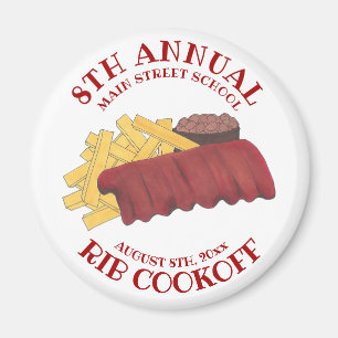 Aimant Cookoff annuel Barbecue Barbecue Barbecue Aliment
