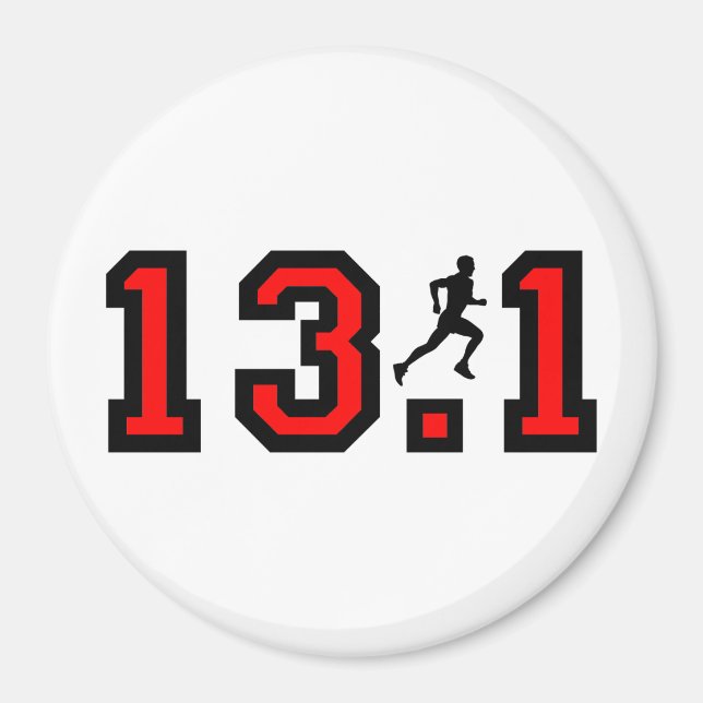 Aimant Cool 13,1 mi-marathon (Devant)