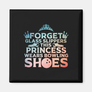 Aimant Cool Bowling Art Pour Femmes Filles Bowler Cible