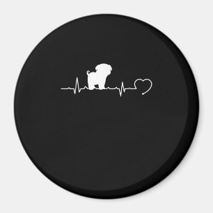 Aimant Cool Carlin Chien race Heartbeat Chiot