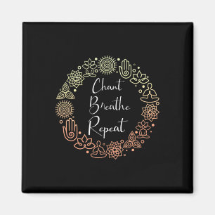 Aimant Cool Chant Respirez Répétez Un Yoga Bhakti Spiritu