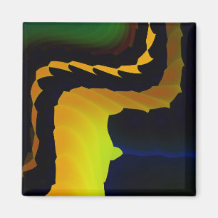 Aimant Cool de fourrure Art Abstrait fin fractal