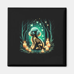 Aimant Cool Jouet Poodle Chien Squelette Halloween Chien