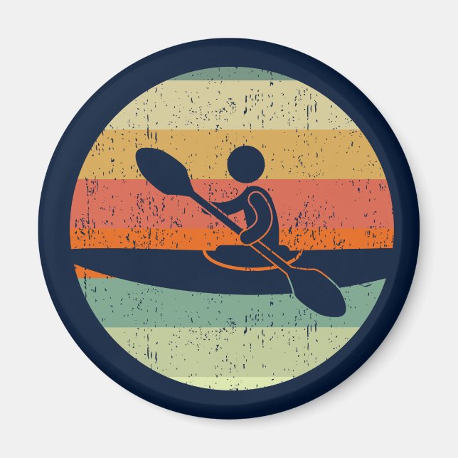Aimant Cool Kayak Sunset (Devant)