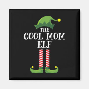 Aimant Cool Maman Elf Correspondant Famille Groupe Noël