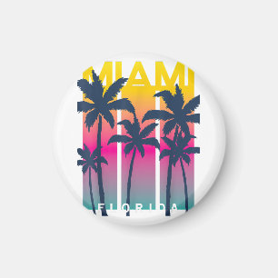 Aimant Cool Miami Florida Graphic Design Tee - shirts, I 