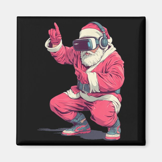 Aimant Cool Santa Moves With Vr Headset For Gaming Christ (Devant)