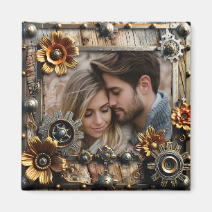 Aimant Cool Steampunk Photo personnalisée