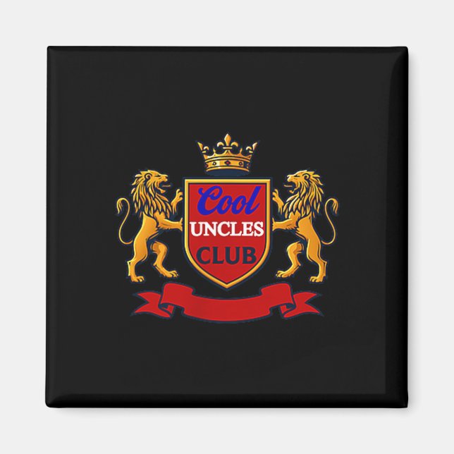 Aimant Cool Uncles Club Uncle Ever Funny Cket Funny Uncle (Devant)