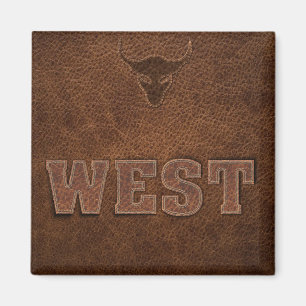 Aimant Cool Western Texte - Personnaliser It