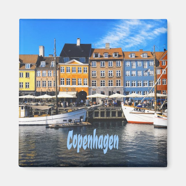 Aimant Copenhague Danemark Capital Canal Homes Nyhavn (Devant)
