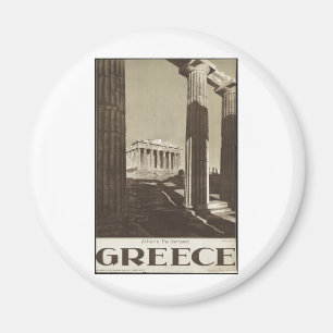 Aimant Copies d'annonce d'affiche de Vintage voyage