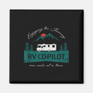 Aimant Copilote de camping-car drôle de camping-car