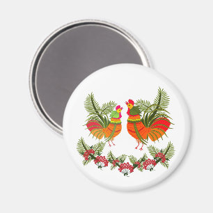 Aimant Coq avec poule