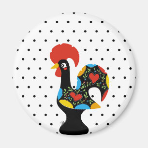 Aimant Coq célèbre de Barcelos Nr 09 - pois
