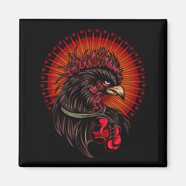 Aimant Coq de boîte (Devant)