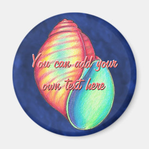 Aimant coque arc-en-ciel