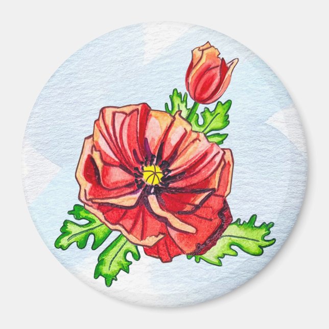 Aimant Coquelicot (Devant)