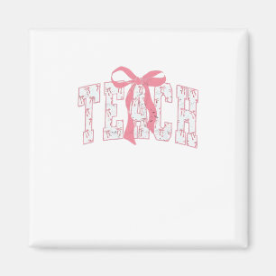 Aimant Coquette Bow Pencil Design Enseignants Enseignants