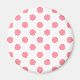 Aimant Corail et pois blancs