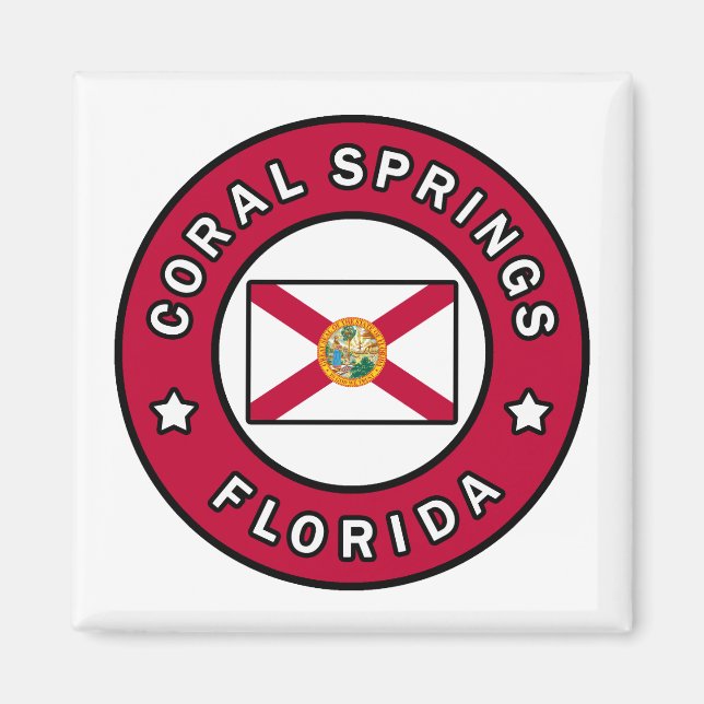 Aimant Coral Springs Floride (Devant)