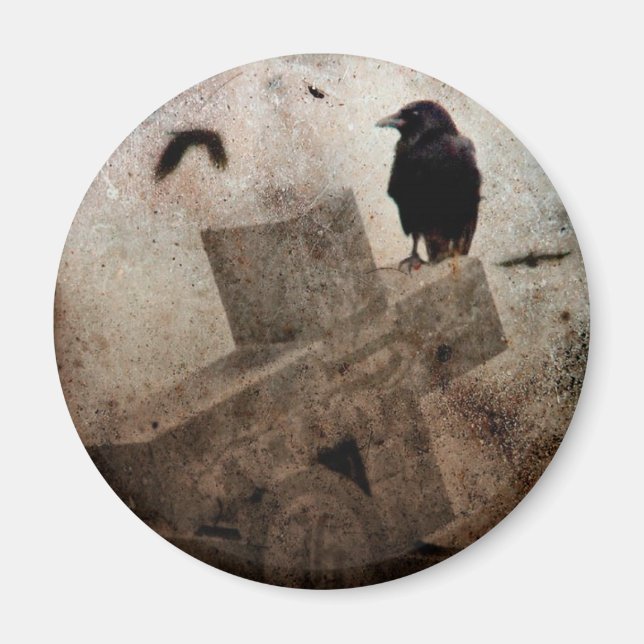 Aimant Corbeau gothique (Devant)