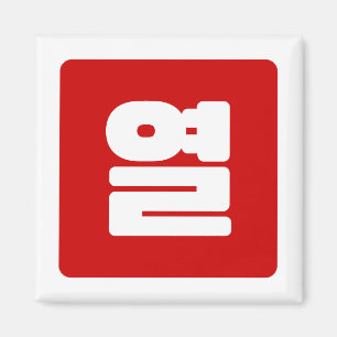 Aimant Coréen Numéro 10 Dix 열