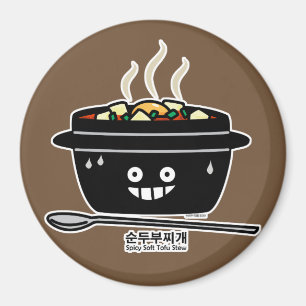 Aimant Coréen Soupe douce de tofu Stew Sundubu jjiges