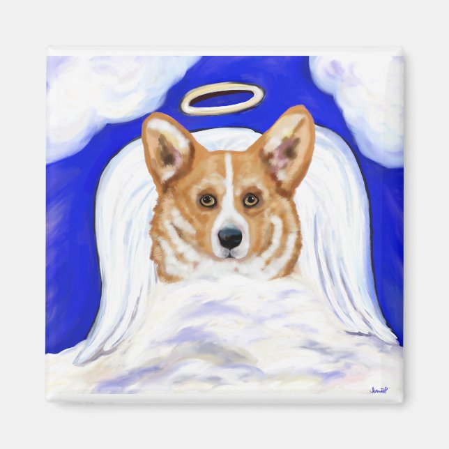 Aimant Corgi Angel (Devant)