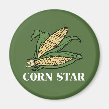 Corn Star Funny Vegetable Pun Humour barbecue