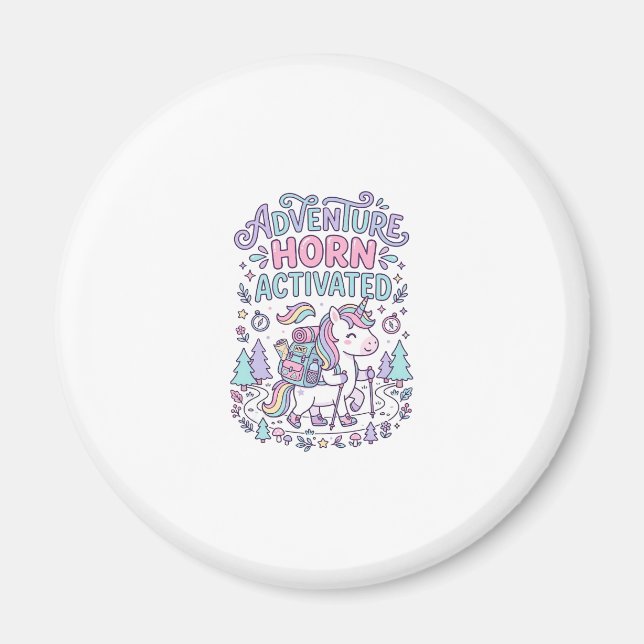 Aimant Corne d'Aventure de Licorne Activée Graphique Past (Devant)