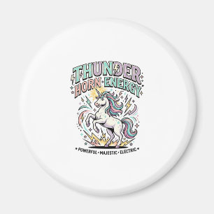 Aimant Corne de Tonnerre de Licorne Énergie Style Rétro P