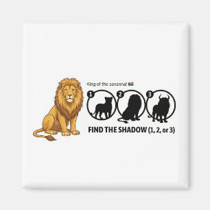 Aimant Correspondance de l'ombre du lion