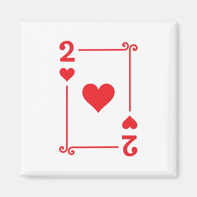 Aimant Correspondance Deux Coeurs Convient Jeux Cartes Mo (Devant)