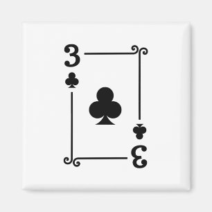 Aimant Correspondance Trois Clubs Convient À Jouer Cartes