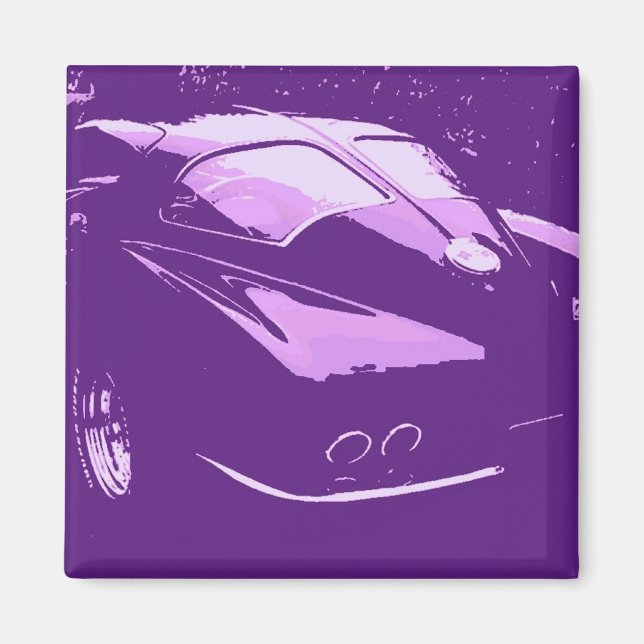 Aimant Corvette Classic/Violet (Devant)