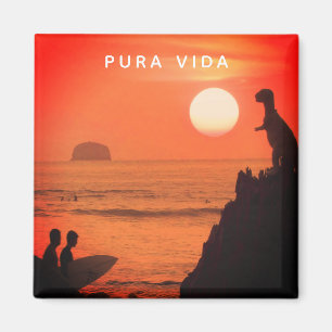 Aimant Costa Rica Surfer Sunset Pura Vida