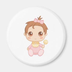 Aimant Costume de bébé rose