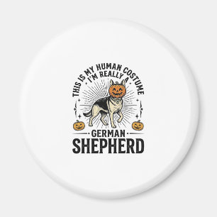 Aimant Costume de chien drôle de berger allemand pour Hal