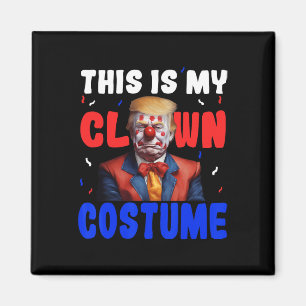 Aimant Costume de clown anti-Trump drôle Halloween Présid