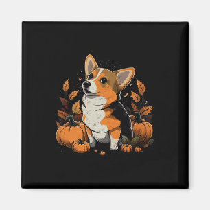 Aimant Costume De Corgi Gallois citrouille Sur Corgi Gall