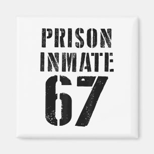 Aimant Costume de détenu de prison 67 Halloween Memes Pri