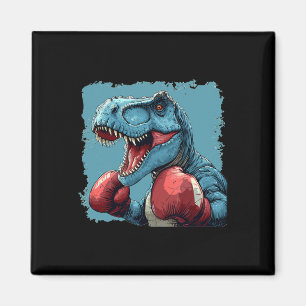 Aimant Costume de dinosaure boxeur pour amateurs de boxe 