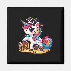 Aimant Costume de Pirate Unicorne Halloween