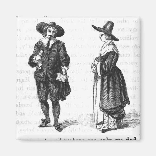 Aimant Costume des pèlerins (Devant)