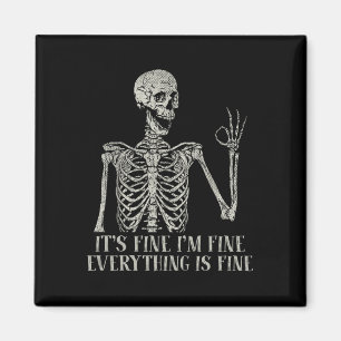 Aimant Costume d'Halloween crâne C'est fin Im Squelette f