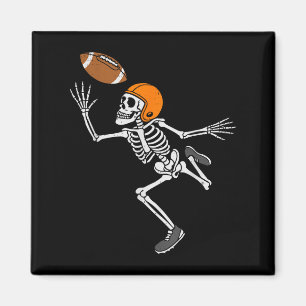 Aimant Costume d'Halloween de football de squelette pour