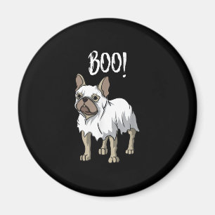 Aimant Costume Fantôme Français Funny Bulldog Halloween